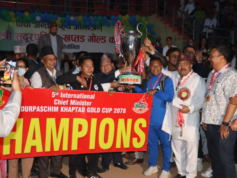 खप्तड गोल्डकपको उपाधि दोस्रो पटक पनि मनाङ मर्स्याङ्दीलाई